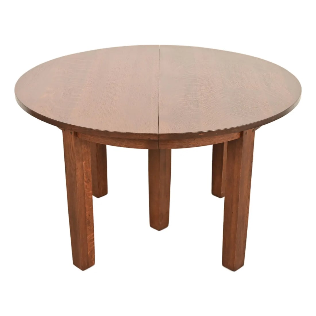 L. & J. G. Stickley Antique Mission Oak Arts & Crafts Extension Dining Table, Newly Refinished (1 of 13)