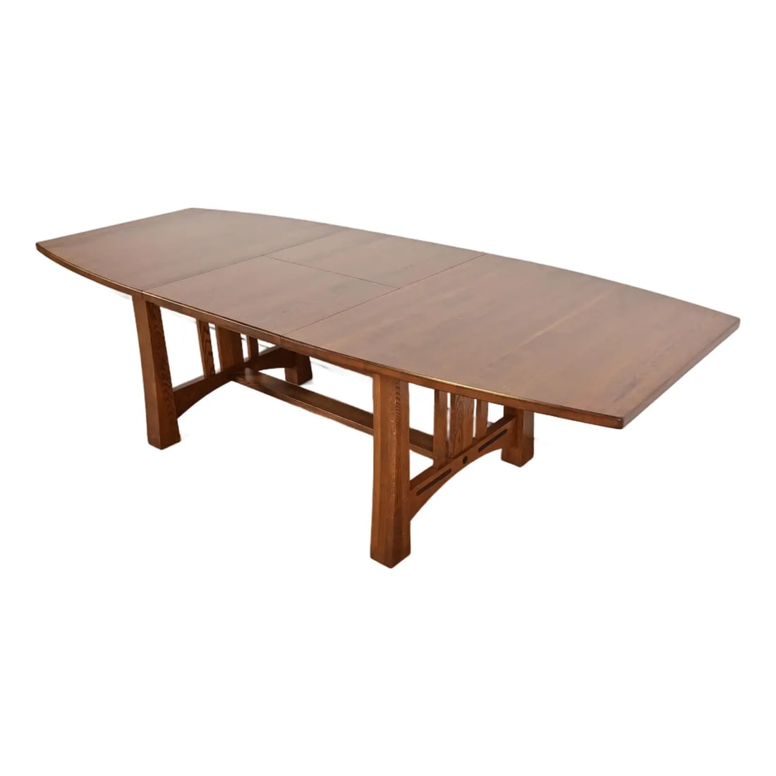 Stickley Style Mission Oak Arts & Crafts Extension Dining Table, Newly Refinished (1 of 13)