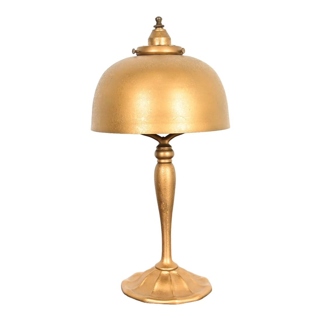 Louis Comfort Tiffany Furnaces Art Deco Bronze Doré Table Lamp or Desk Lamp, 1920s (1 of 15)