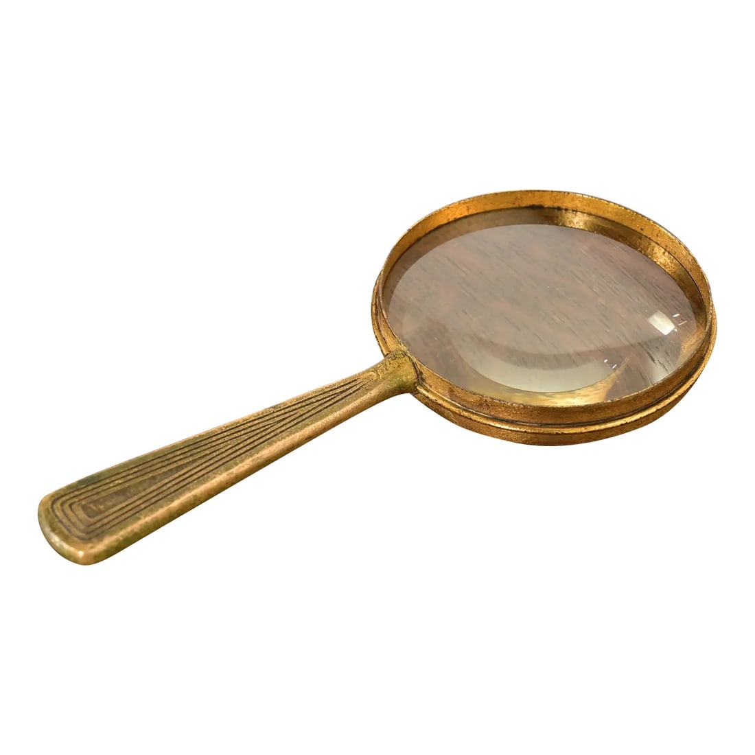 Tiffany Studios New York Graduate Pattern Bronze Doré Magnifying Glass (1 of 13)