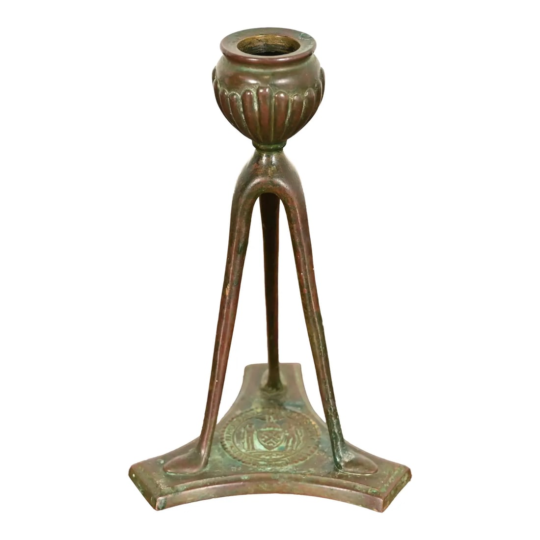 Tiffany Studios New York Bronze Candlestick, Circa 1910 (1 of 14)