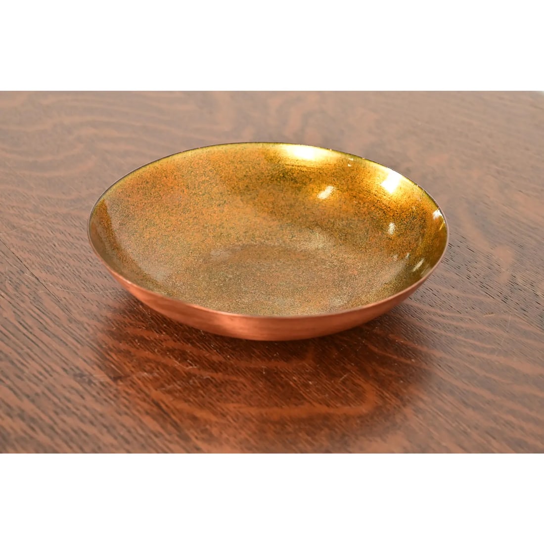Jade Snow Wong Mid-Century Modern Copper Enamel Bowl, Circa 1950s - 3