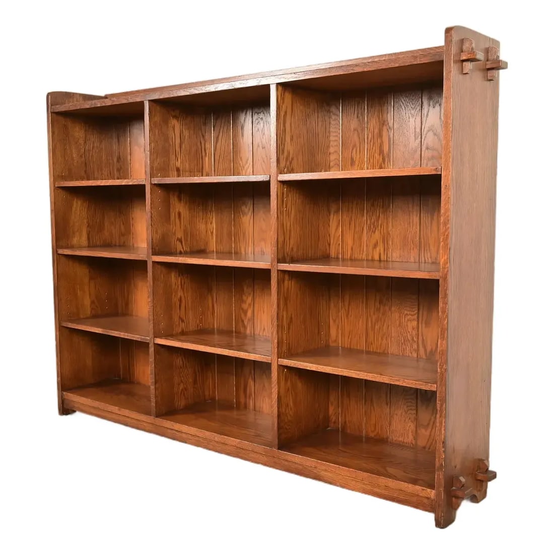Stickley Mission Oak Arts & Crafts Triple Bookcase (1 of 13)