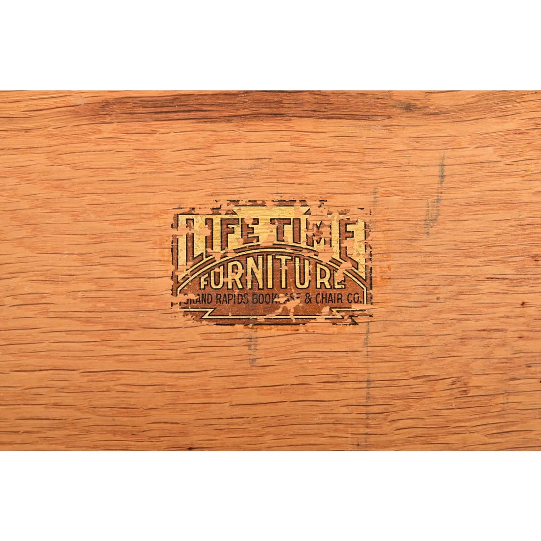 Lifetime Furniture Antique Mission Oak Arts & Crafts Drop Front Secretary Desk, Circa 1910 - 8
