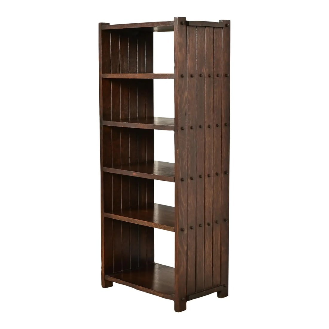 Stickley Brothers Style Antique Mission Oak Arts & Crafts Bookcase or Magazine Rack, Circa 1910 (1 of 12)