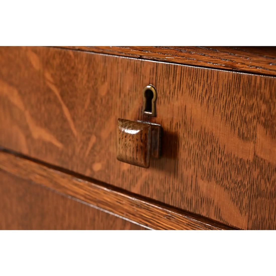 Stickley Brothers Style Antique Mission Oak Arts & Crafts Sideboard Buffet or Bar Cabinet - 10