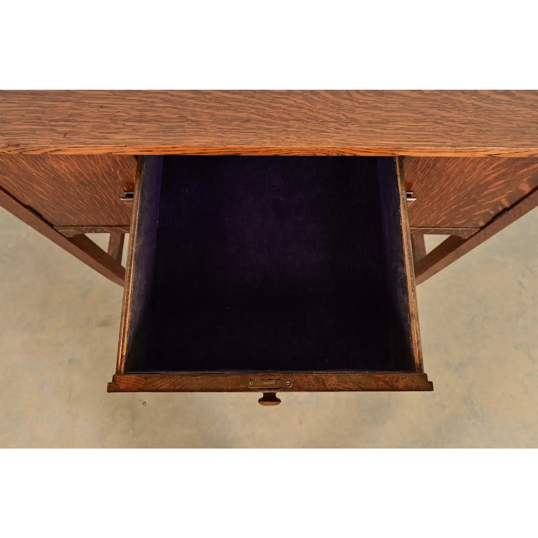 Stickley Brothers Style Antique Mission Oak Arts & Crafts Sideboard Buffet or Bar Cabinet - 8