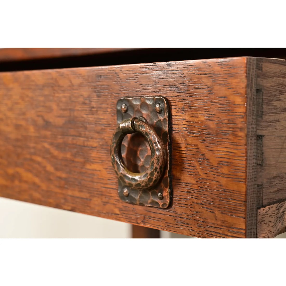 Lifetime Furniture Antique Mission Oak Arts & Crafts Desk or Library Table, Circa 1910 - 10