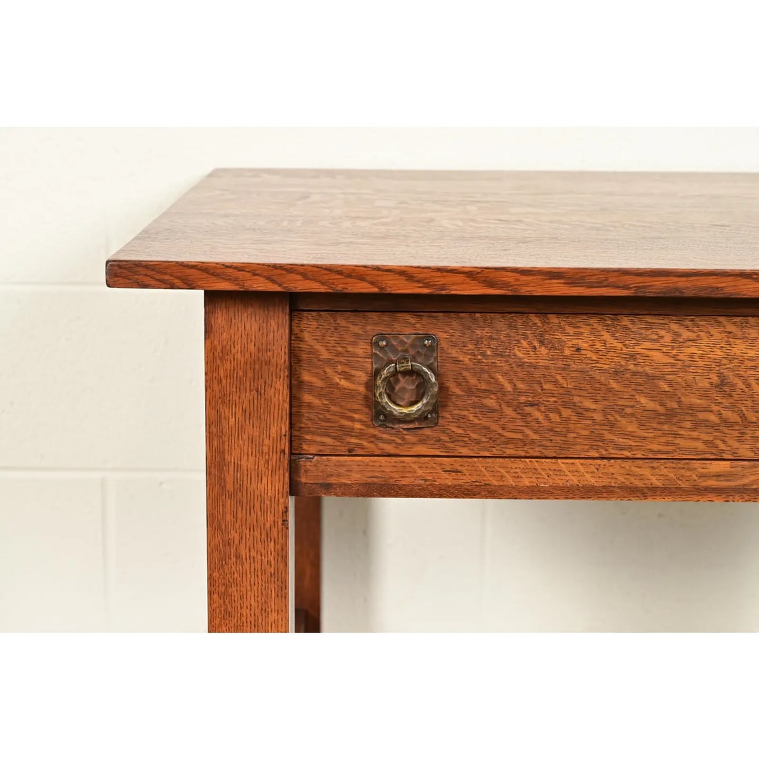Lifetime Furniture Antique Mission Oak Arts & Crafts Desk or Library Table, Circa 1910 - 11