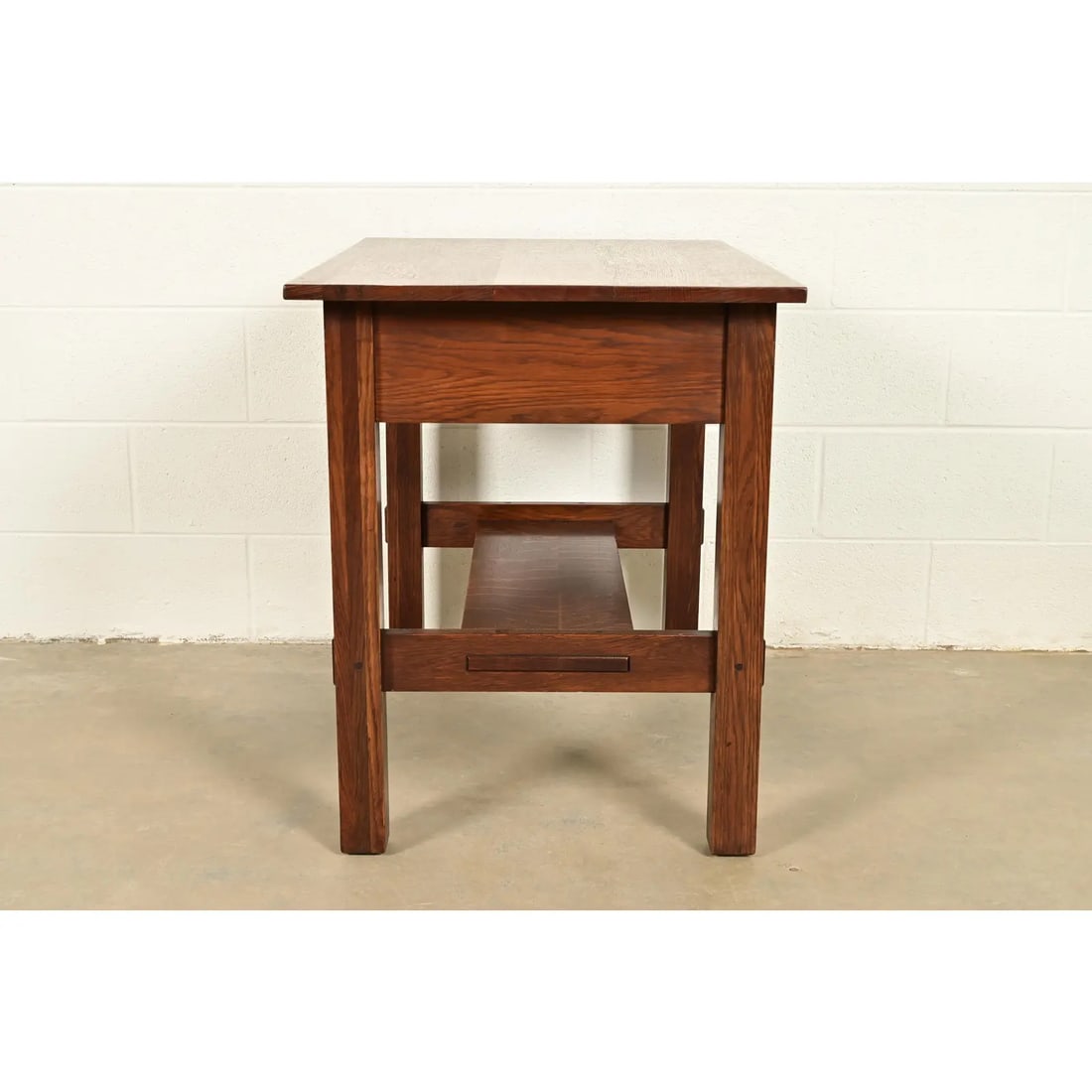 Lifetime Furniture Antique Mission Oak Arts & Crafts Desk or Library Table, Circa 1910 - 15