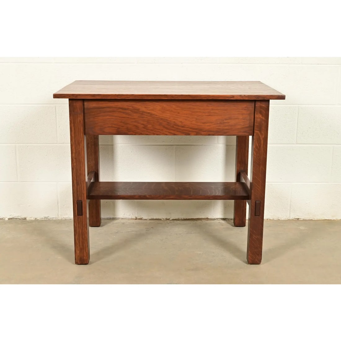 Lifetime Furniture Antique Mission Oak Arts & Crafts Desk or Library Table, Circa 1910 - 16