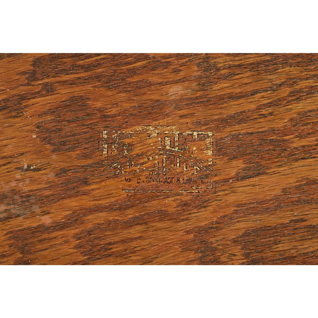 Lifetime Furniture Antique Mission Oak Arts & Crafts Desk or Library Table, Circa 1910 - 8