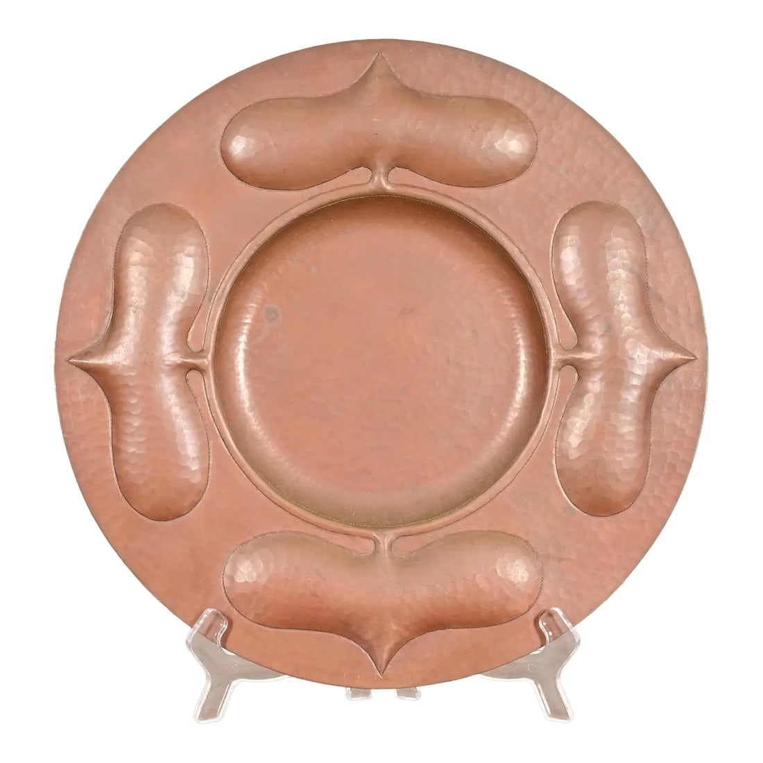 Ramon Ramirez Arts & Crafts Hammered Copper Charger Plate or Tray (1 of 12)