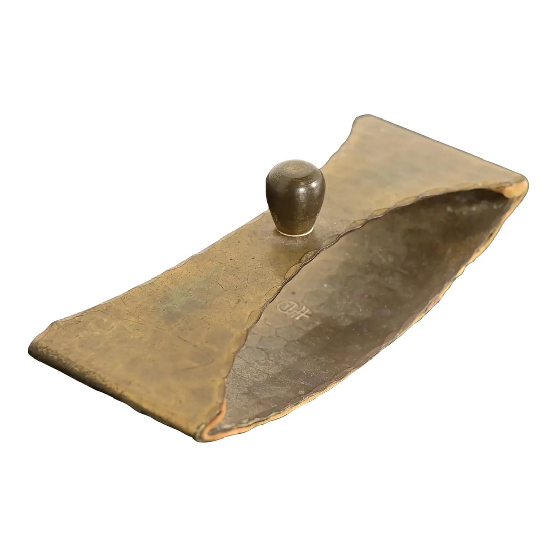 Roycroft Arts & Crafts Brass Finished Hammered Copper Rocker Blotter (1 of 11)
