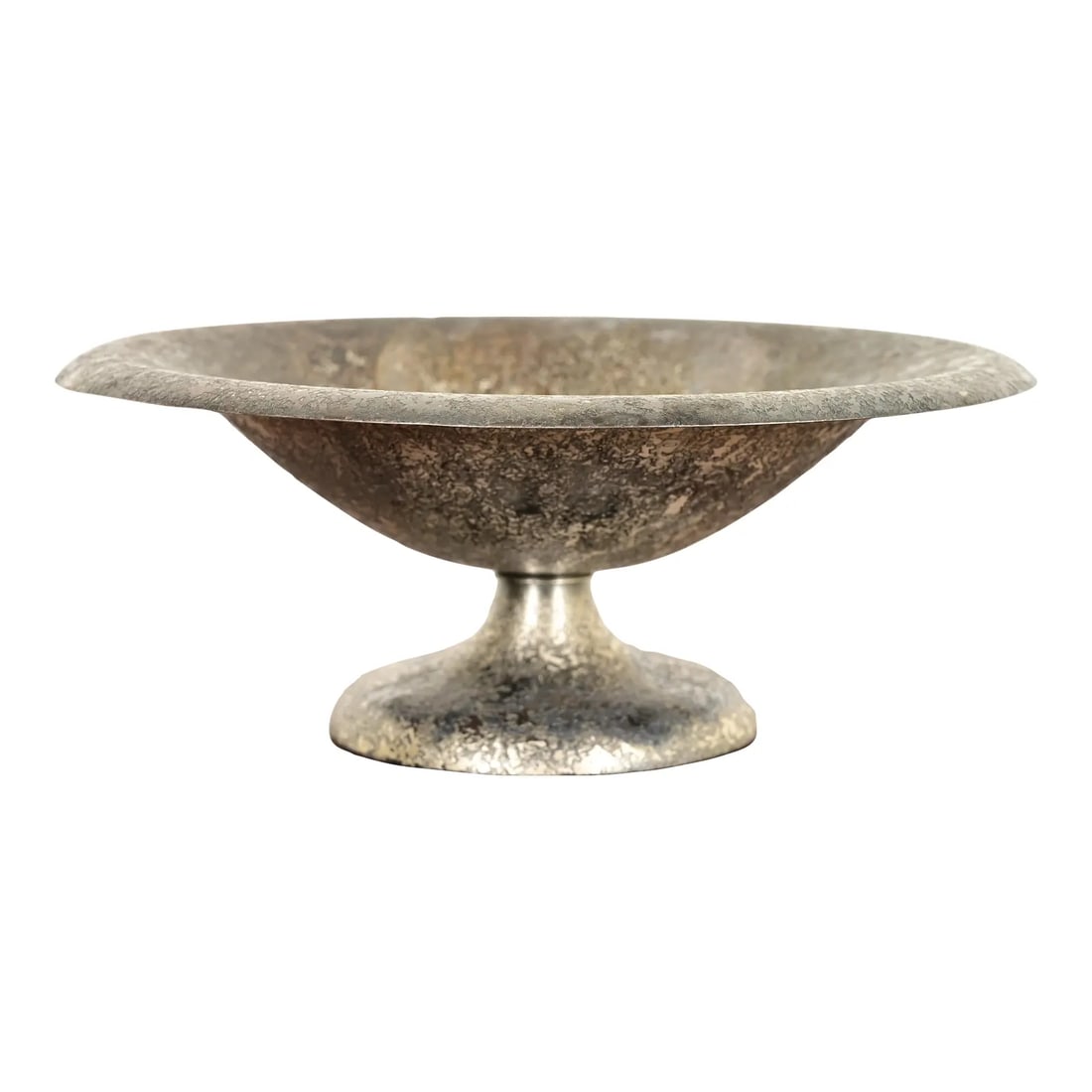 Roycroft Arts & Crafts Silver Finished Copper Footed Centerpiece Bowl or Fruit Bowl (1 of 12)