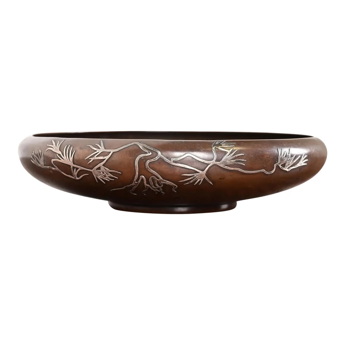 Heintz Arts & Crafts Sterling Silver on Bronze Footed Bowl (1 of 9)
