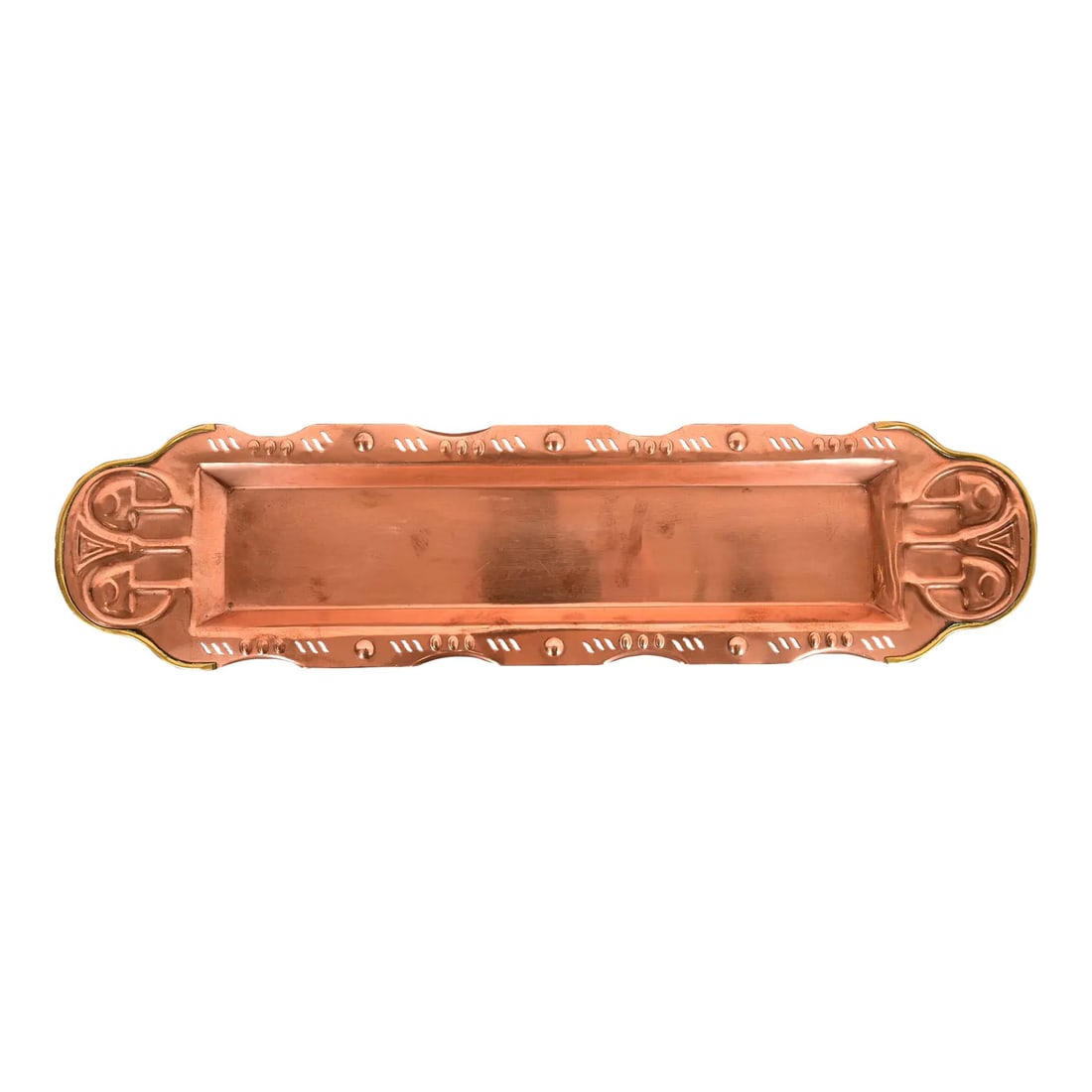 Liberty & Co. Style English Arts & Crafts Copper and Brass Tray (1 of 12)