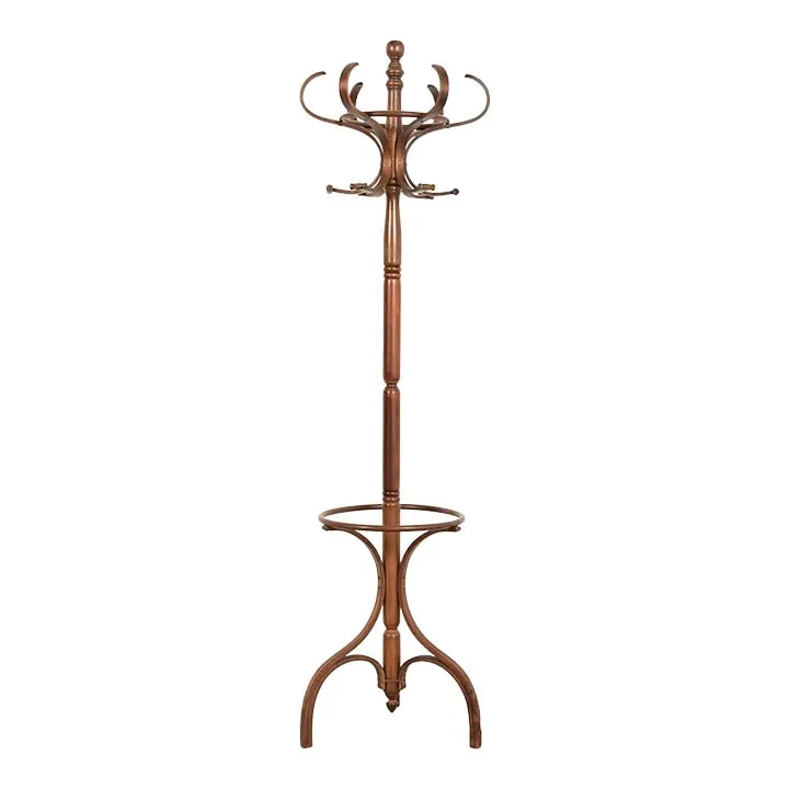 Thonet Style Antique Bentwood Hall Tree Coat and Hat Floor Standing Rack, Circa 1900 (1 of 9)