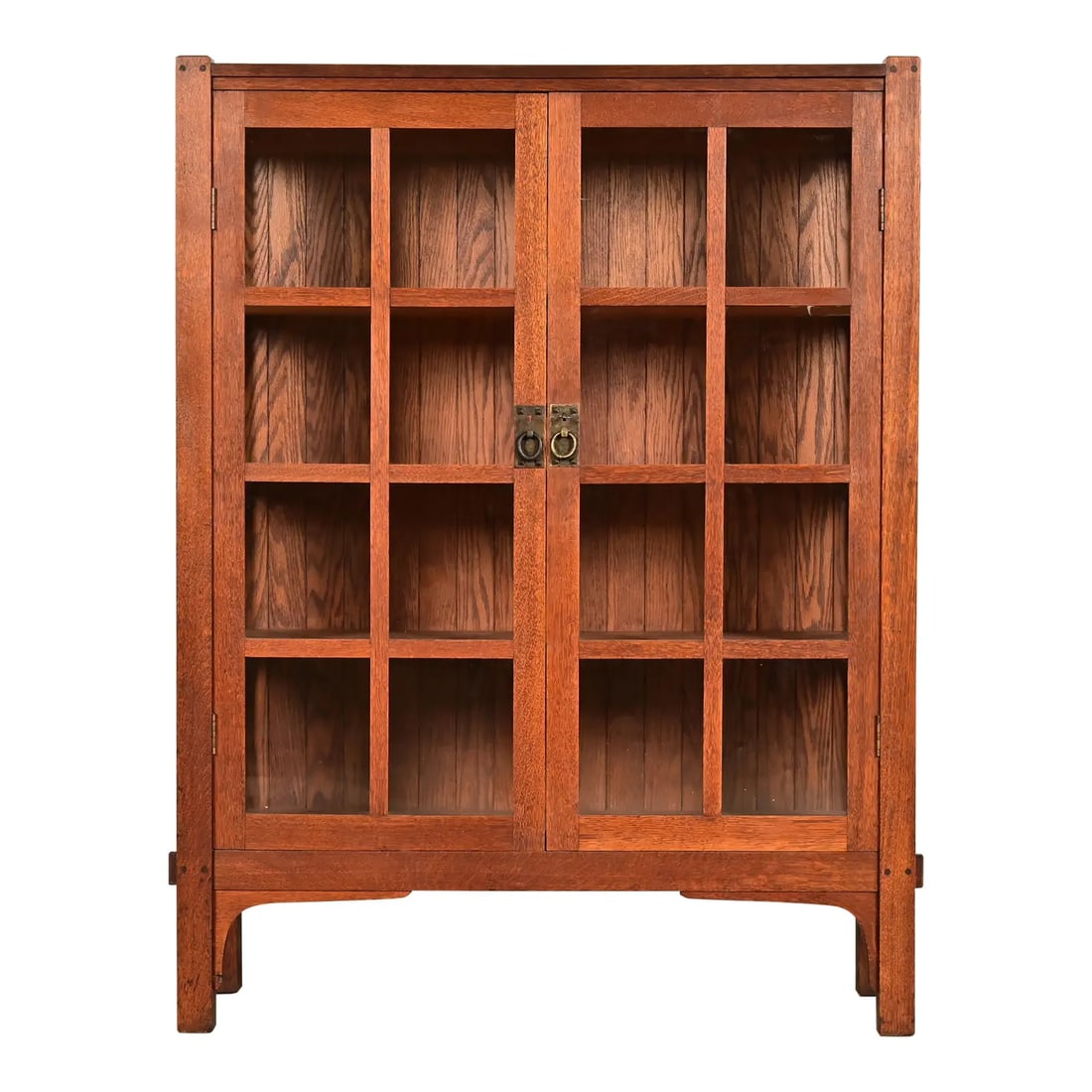 Charles Stickley Antique Mission Oak Arts & Crafts Bookcase Cabinet, Circa 1910 (1 of 14)