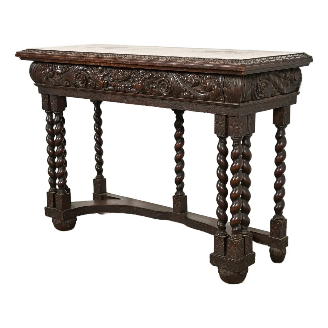 R. J. Horner Renaissance Revival Carved Oak Console Table, Circa 1890s (1 of 11)