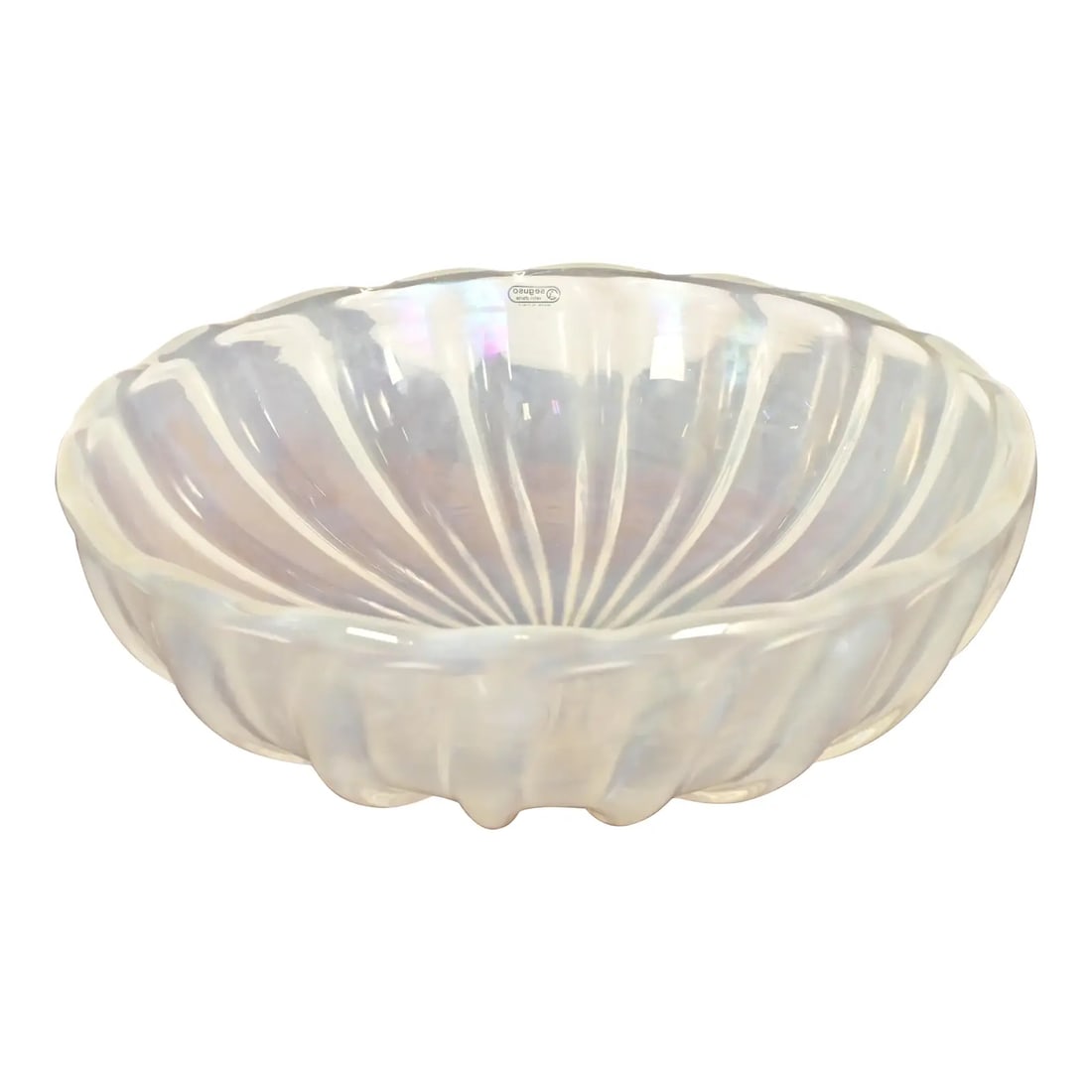 Seguso Vetri D’Arte Italian Murano Glass Large Centerpiece Bowl or Fruit Bowl (1 of 12)