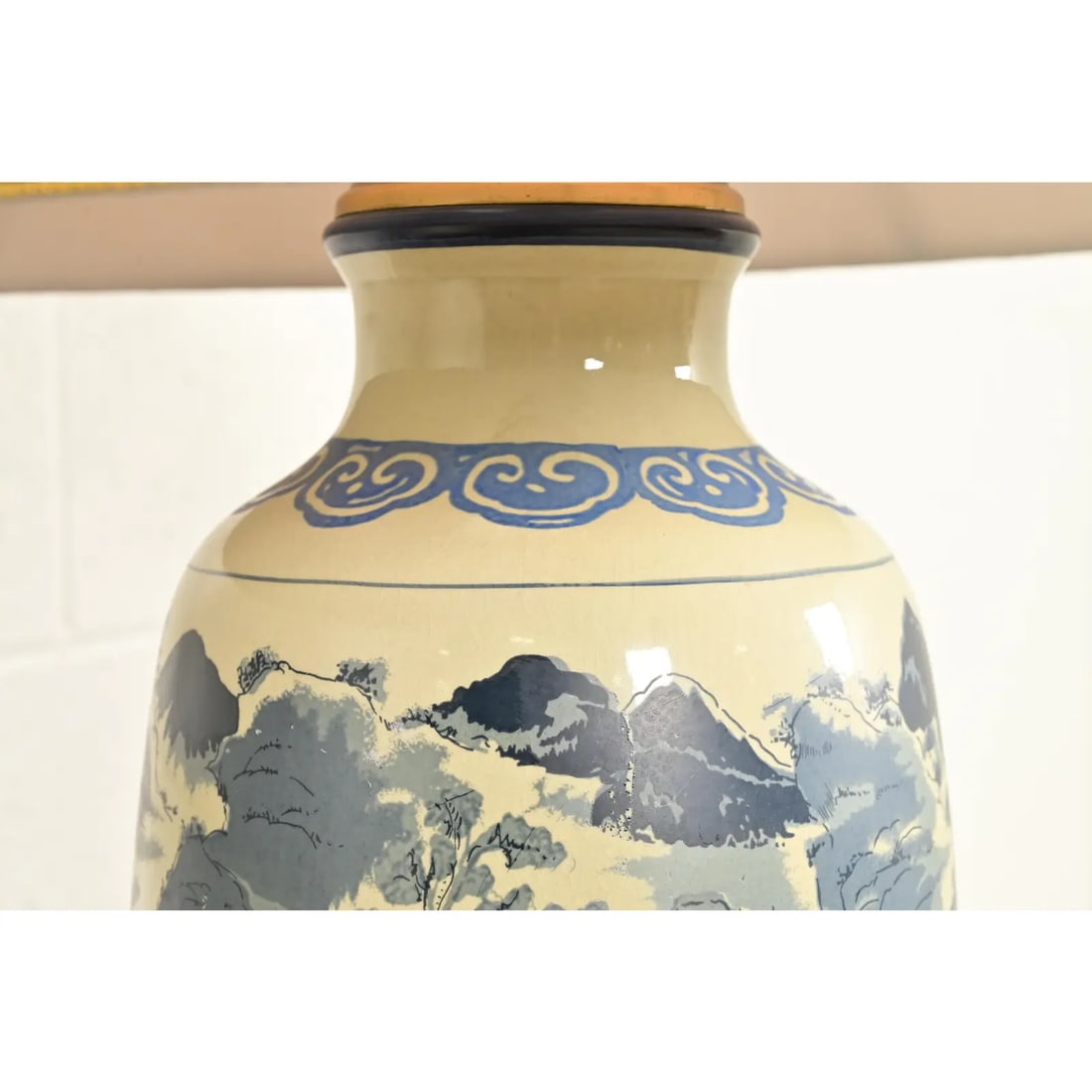 1970s Chinese Blue and White Porcelain Ginger Jar Table Lamps by Westwood - a Pair - 10