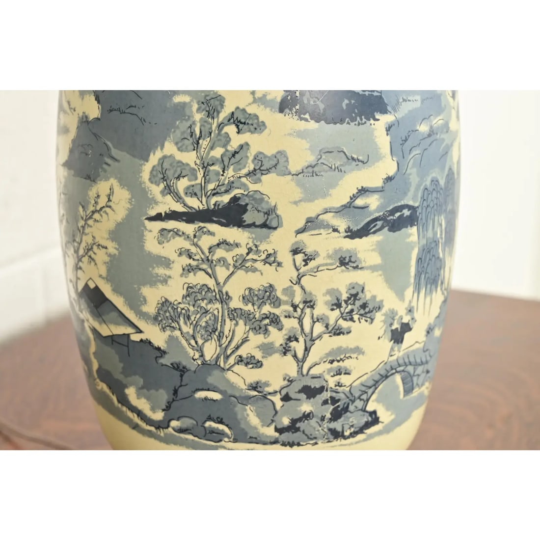 1970s Chinese Blue and White Porcelain Ginger Jar Table Lamps by Westwood - a Pair - 11