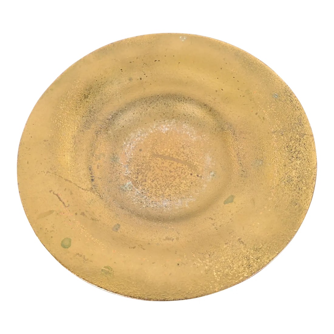 Tiffany Studios New York Bronze Doré Plate or Shallow Bowl: A gorgeous Arts & Crafts or Art Deco period gilt bronze plate or shallow bowl By Tiffany Studios (signed to the underside) New York, USA, Early 20th Century Measures: 9"W x 9"D x 1.25"H. Good original