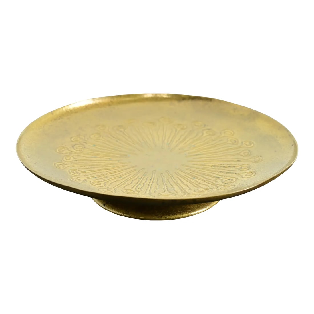 Tiffany Studios New York ‘Sea Anemone’ Bronze Doré Footed Tazza or Compote Dish: A gorgeous Arts & Crafts or Art Deco period gilt bronze footed tazza or compote dish with ‘Sea Anemone’ design By Tiffany Studios (signed to the underside) New York, USA, Early 20th Century Measur