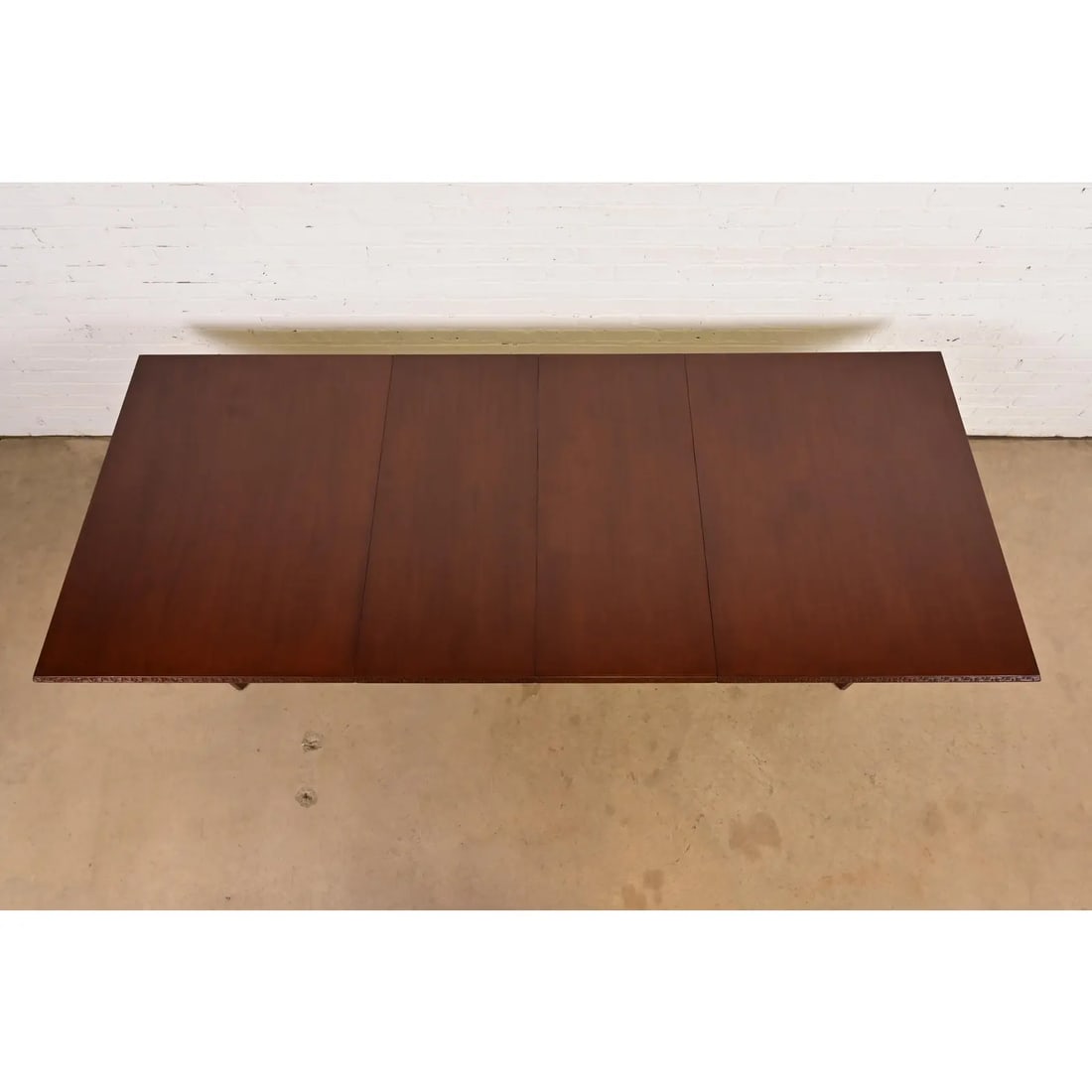 Frank Lloyd Wright for Heritage-Henredon Taliesin Mahogany Extension Dining Table, Newly Refinished - 5