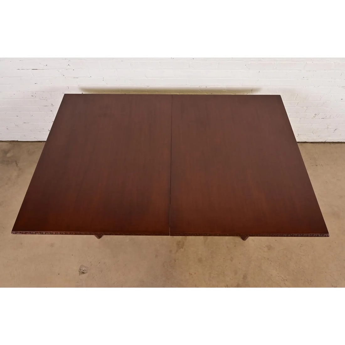 Frank Lloyd Wright for Heritage-Henredon Taliesin Mahogany Extension Dining Table, Newly Refinished - 9