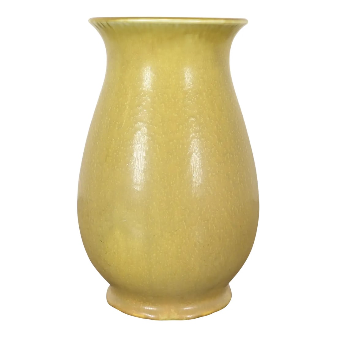 Rookwood Pottery Arts & Crafts Glazed Ceramic Art Pottery Vase, 1925: A gorgeous Arts & Crafts period glazed art pottery vase By Rookwood Pottery USA, 1925 Glazed ceramic in a beautiful light green color. Measures: 4.5"W x 4.5"D x 8.75"H. Very good original vintage cond