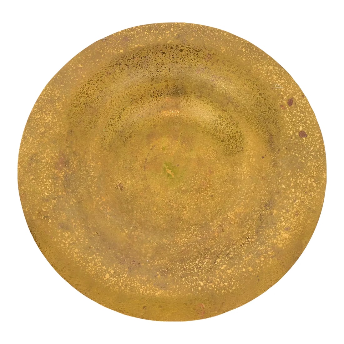 Tiffany Studios New York Bronze Doré Plate or Shallow Bowl: A gorgeous Arts & Crafts or Art Deco period gilt bronze plate or shallow bowl By Tiffany Studios (signed to the underside) New York, USA, Early 20th Century Measures: 9"W x 9"D x 1.38"H. Very good ori