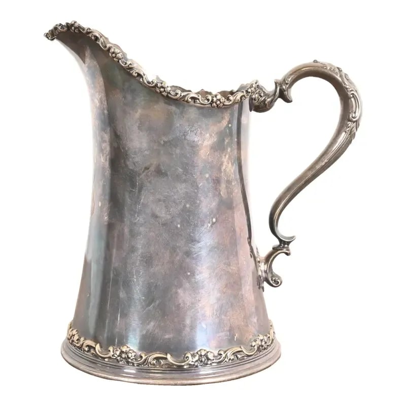 Tiffany & Co. Antique Victorian Silverplate Repoussé Pitcher (1 of 15)