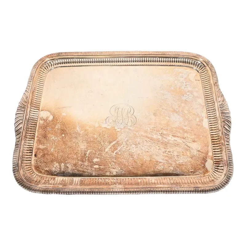 Tiffany & Co. Antique Art Deco Silverplate Serving Tray (1 of 14)