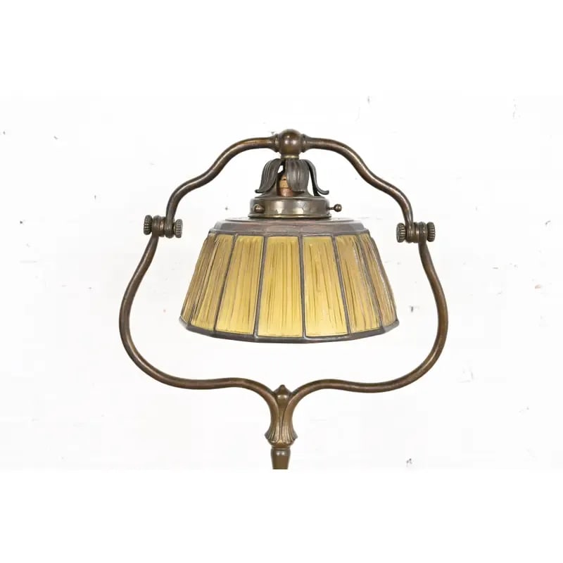 Tiffany Studios New York Linenfold Harp Floor Lamp - 3