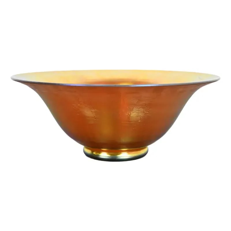 Steuben Aurene Iridescent Art Glass Fruit Bowl or Center Bowl (1 of 10)