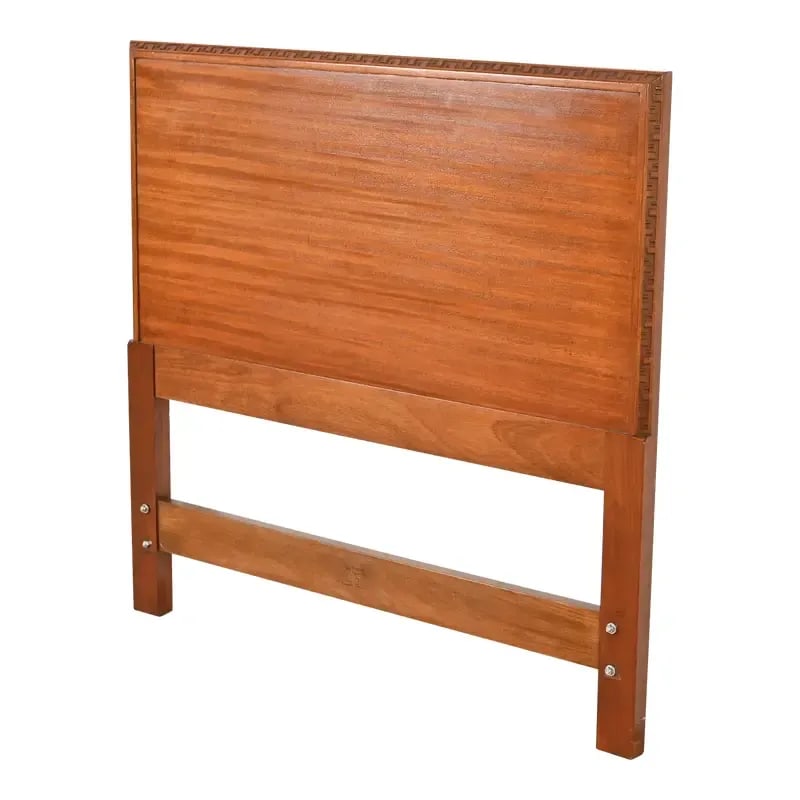 Frank Lloyd Wright Taliesin Mahogany Twin Headboard, 1950s (1 of 11)