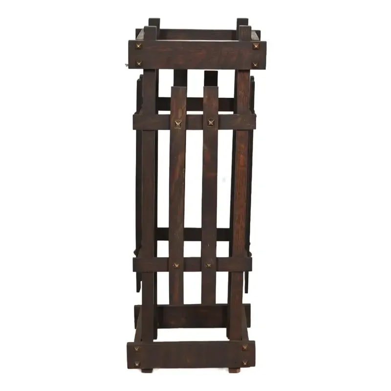 Stickley Style Antique Mission Oak Arts & Crafts Umbrella Stand, Circa 1900 (1 of 9)