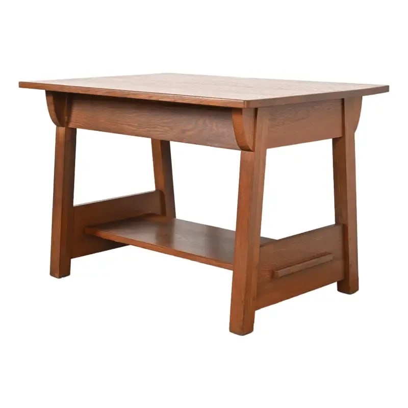 Limbert Antique Mission Oak Arts & Crafts Desk or Library Table, Circa 1910 (1 of 12)