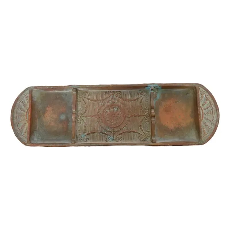Tiffany Studios New York Adam Bronze Pen Tray (1 of 12)
