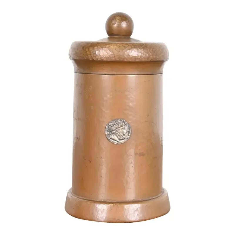 Benedict Studios Arts & Crafts Hammered Copper Humidor, Circa 1910 (1 of 12)