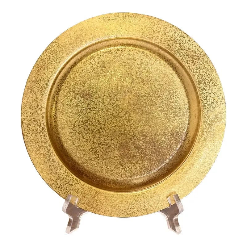 Tiffany Studios New York Bronze Doré Plate (1 of 9)