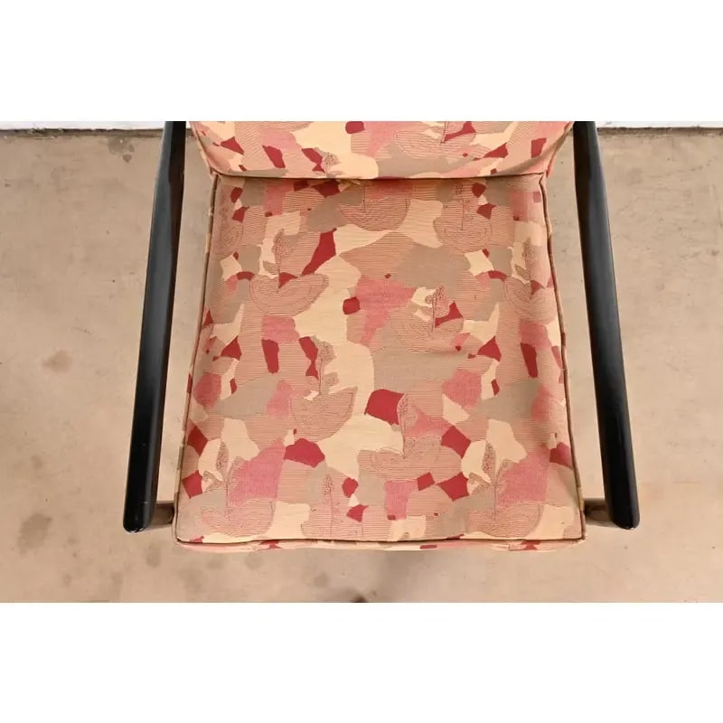Paul McCobb Planner Group Ebonized and Upholstered Lounge Chair, 1950s - 6