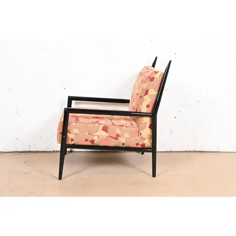 Paul McCobb Planner Group Ebonized and Upholstered Lounge Chair, 1950s - 9