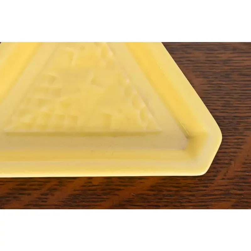 Rookwood Pottery Arts & Crafts Glazed Ceramic Triangular Catchall, 1952 - 7