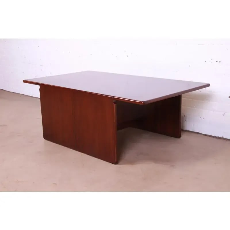 Afra and Tobia Scarpa for B&b Italia Rosewood Coffee Table - 13