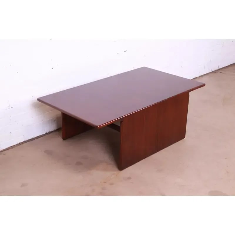 Afra and Tobia Scarpa for B&b Italia Rosewood Coffee Table - 5