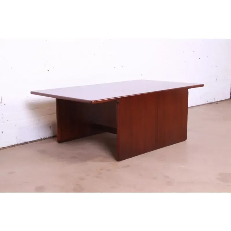 Afra and Tobia Scarpa for B&b Italia Rosewood Coffee Table - 6