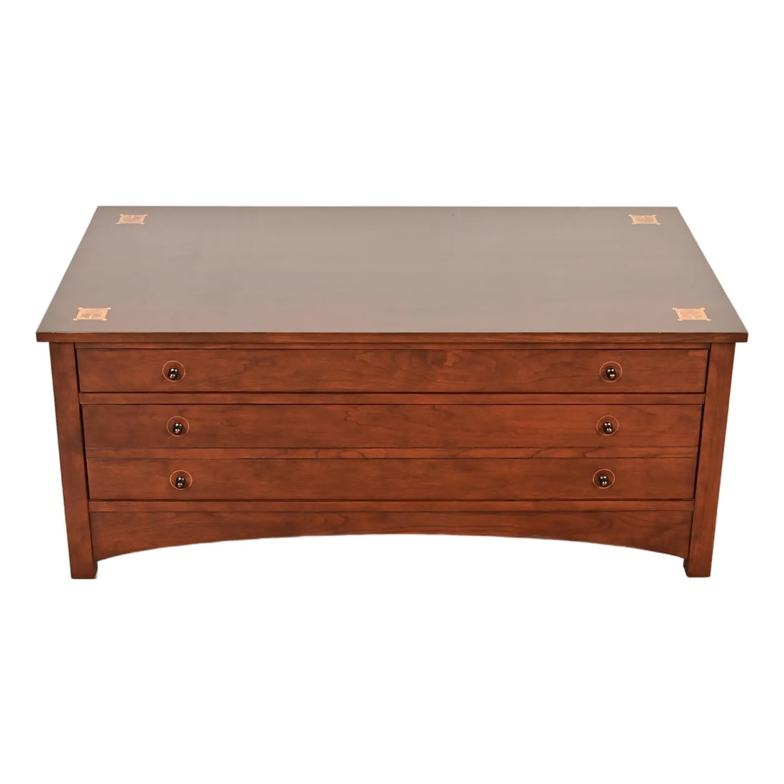 Stickley Harvey Ellis Collection Arts & Crafts Inlaid Cherry Wood Coffee Table (1 of 16)